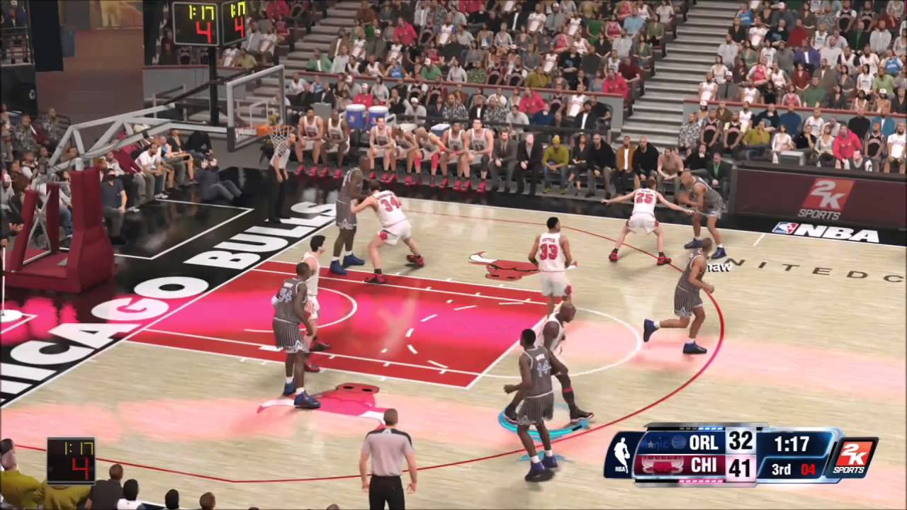 NBA 2K14 Gameplay - '94-'95 Orlando Magic vs '95-'96 Chicago Bulls Full Game (Xbox One)