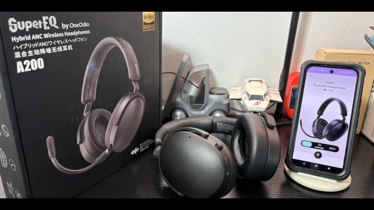 SuperEQ A200 Hybrid ANC Hi-Res Headphones Review #SuperEQ #A200