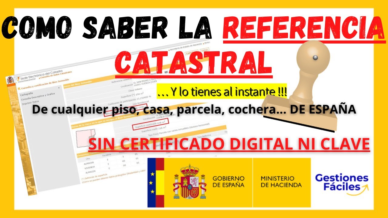 🔊👌Como buscar la REFERENCIA CATASTRAL de mi casa ** o CUALQUIER INMUEBLE de Espa&ntilde;a**