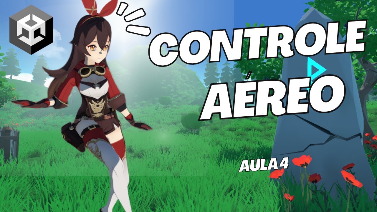 Matemática do Pulo e Controle Aéreo | Controlador Terceira Pessoa na UNITY - Aula 4