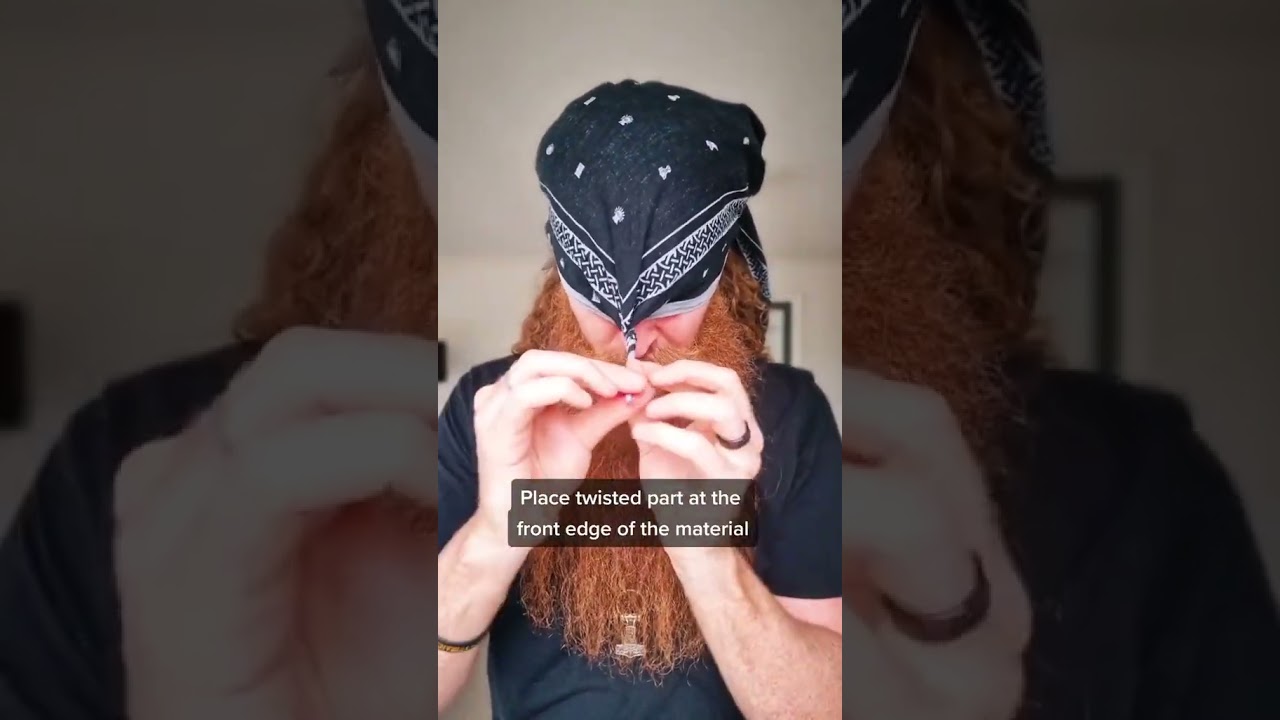 Como usar bandanas cabelo masculino comprido ? #bandanatutorial