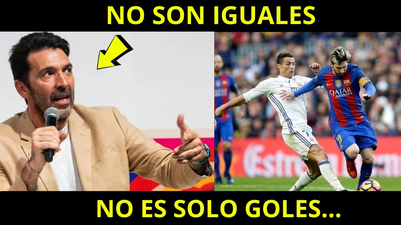 BUFFON ENTENDIÓ LO QUE SEPARA A MESSI DE CRISTIANO RONALDO