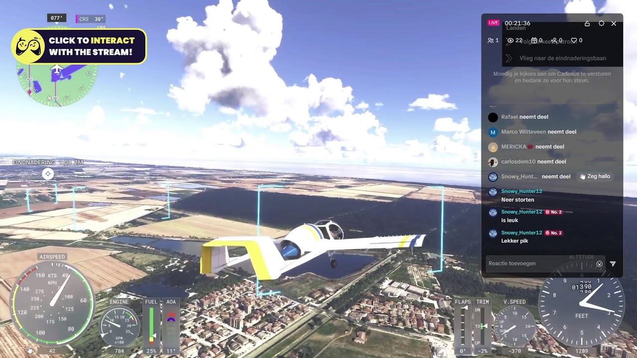 “FLIGHT SIMULATOR LIVE – Van Gate tot Landing!