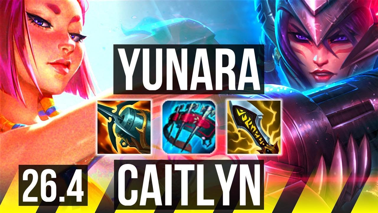 YUNARA & Blitzcrank vs CAITLYN & Nami (ADC) | 84K damage | EUW Master | 26.4
