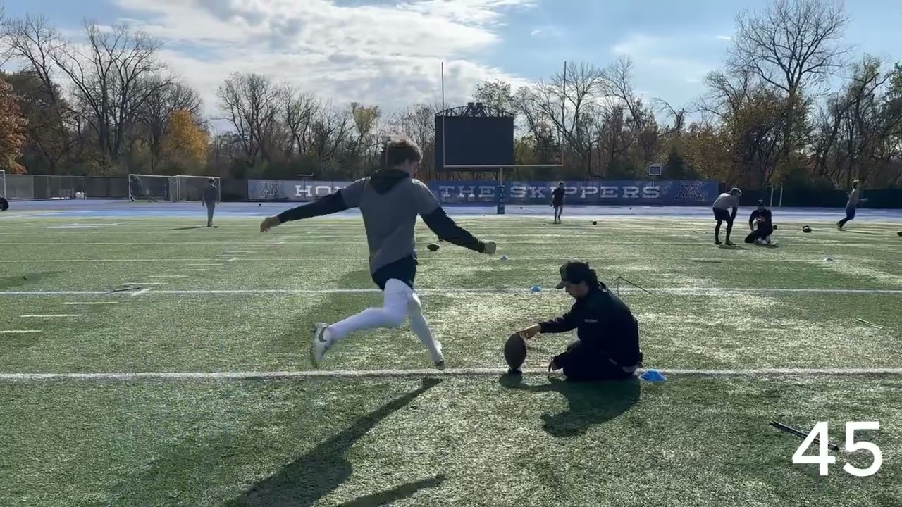 James Olson | MN 2028 Sophomore | Kicker Punter | Phase 3 Kicking Camp MN Oct 2025
