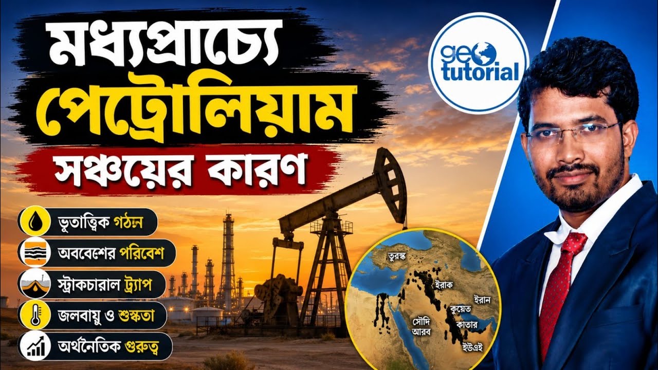 মধ্যপ্রাচ্যে পেট্রোলিয়াম সঞ্চয়ের রহস্য | Step wise Formation | Geological History of Persian Gulf