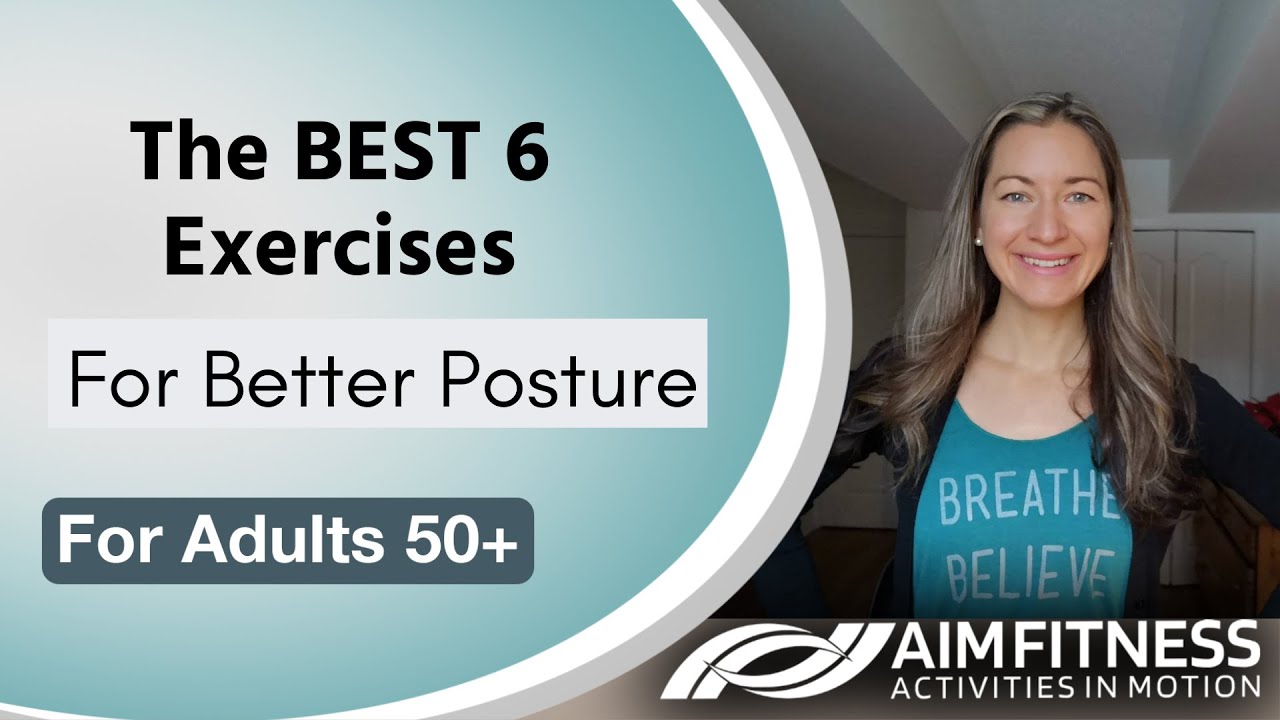 Улучшите осанку с помощью 6 ЛУЧШИХ упражнений | Фитнес для взрослых 50+ и пожилых людей | Упражне...