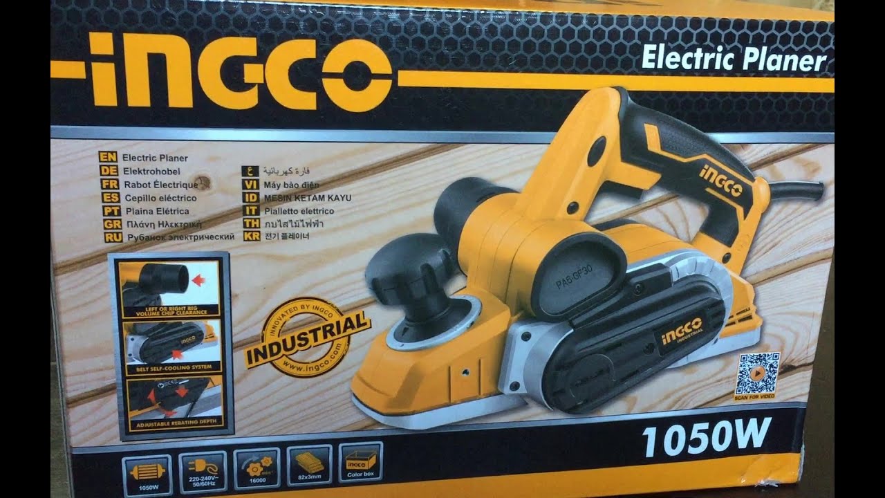 INGCO 1050W ELECTRIC PLANER UNBOXING