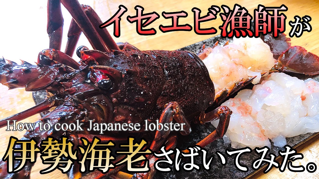 危なくない伊勢海老の捌き方、漁師が丁寧に教えます！How to cook Japanese lobster.