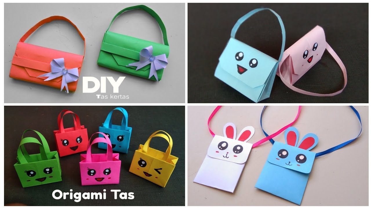 Cara Membuat Tas Dari Kertas - Kerajinan Untuk Anak Anak