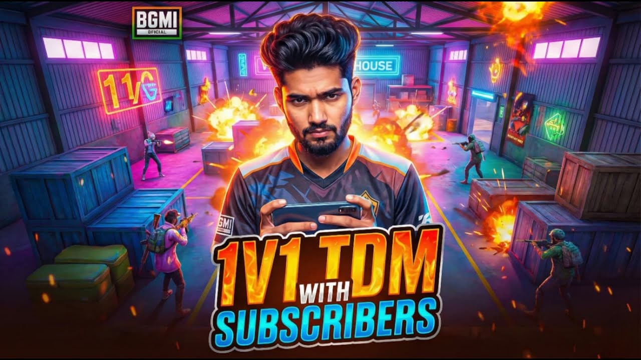 Can ANY Sub Beat Me?😱 1v1 TDM Challenge vs Subs! (iQOO Neo 10) BGMI LIVE🔴