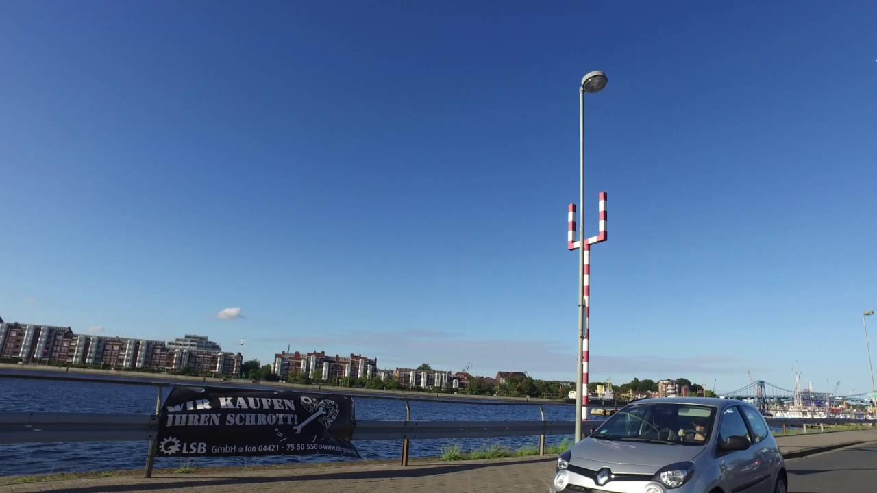 RK Fahrt von der Deichbrücke zur KW-Brücke - Wilhelmshaven