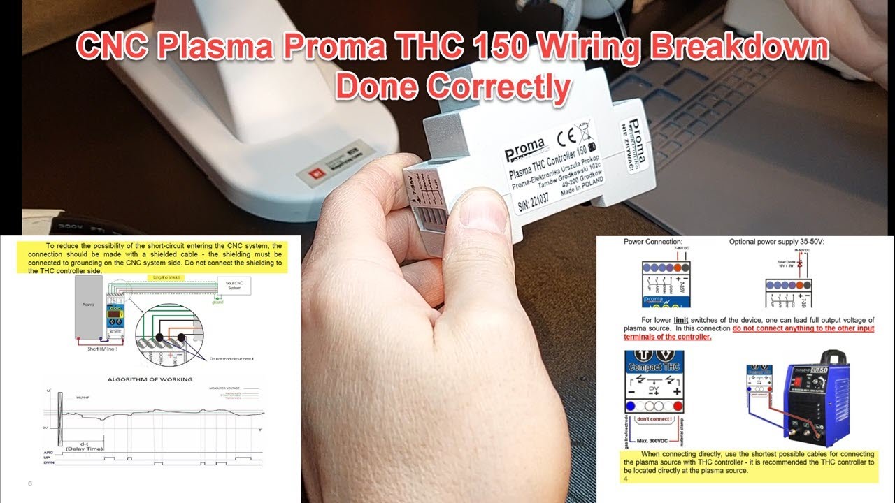 CNC Plasma Proma THC 150 Wiring Breakdown Done Correctly..