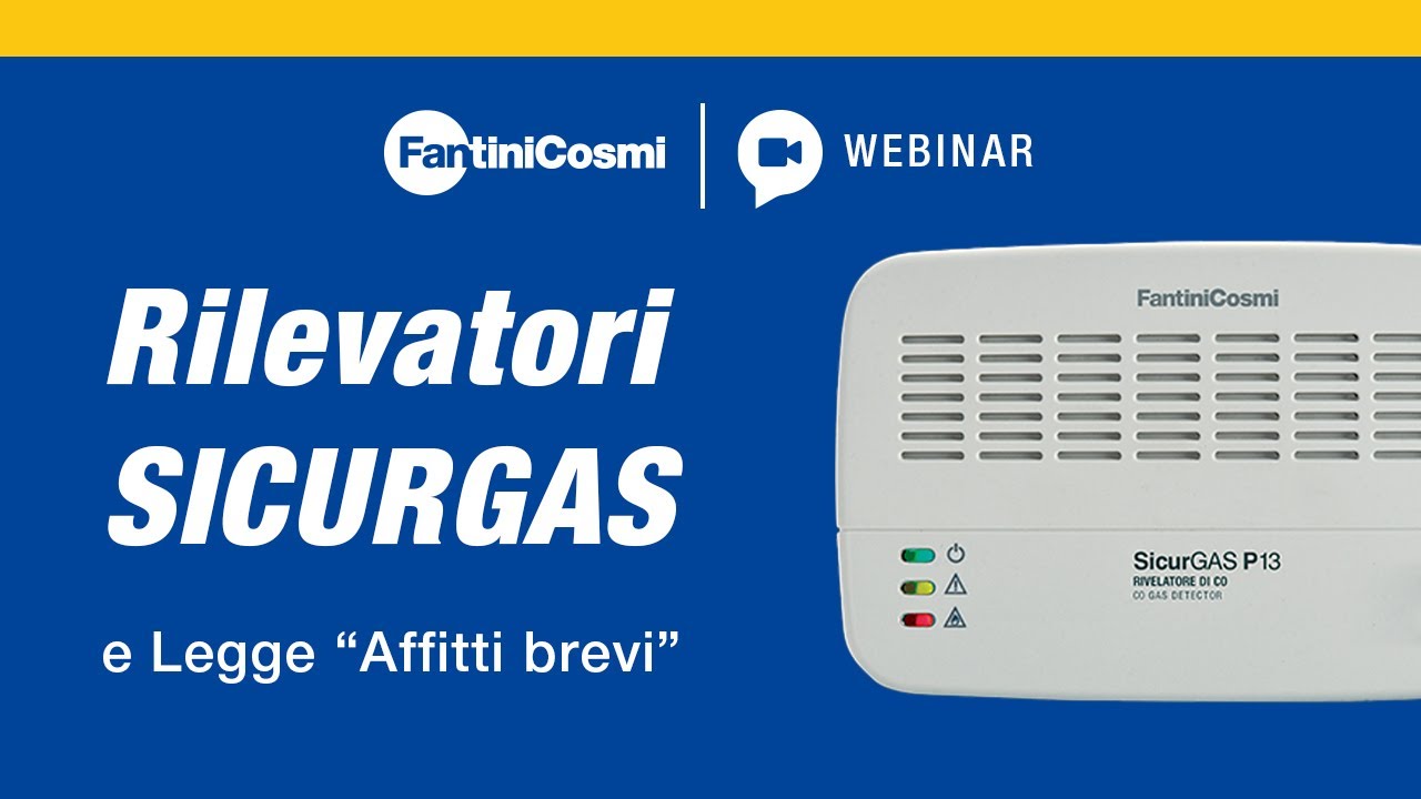 Webinar - Rilevatori Sicurgas e Legge 