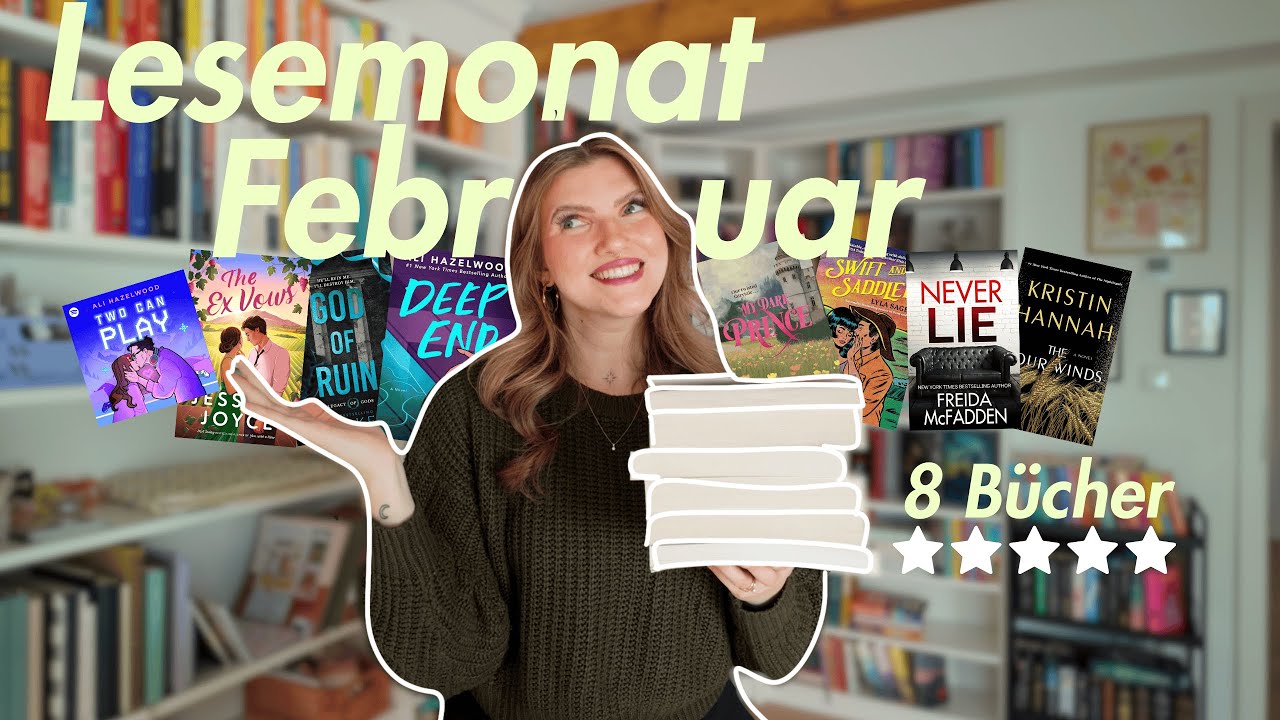 Alle 8 Bücher, die ich im Februar gelesen habe 📖💕 | Jahreshighlight, ungewohnte Genre & mehr