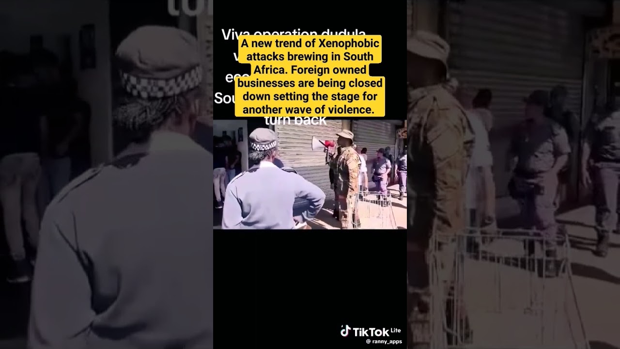 New Xenophobic attacks in South Africa. #xenophobia #southafricanxenophobia #dudula #operationdudula