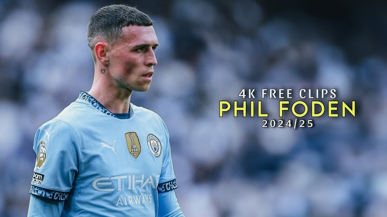 Phil Foden 4K Clips For Edits &bull; Free Scene Pack + Celebrations No Watermark 2160p | D74 Edits