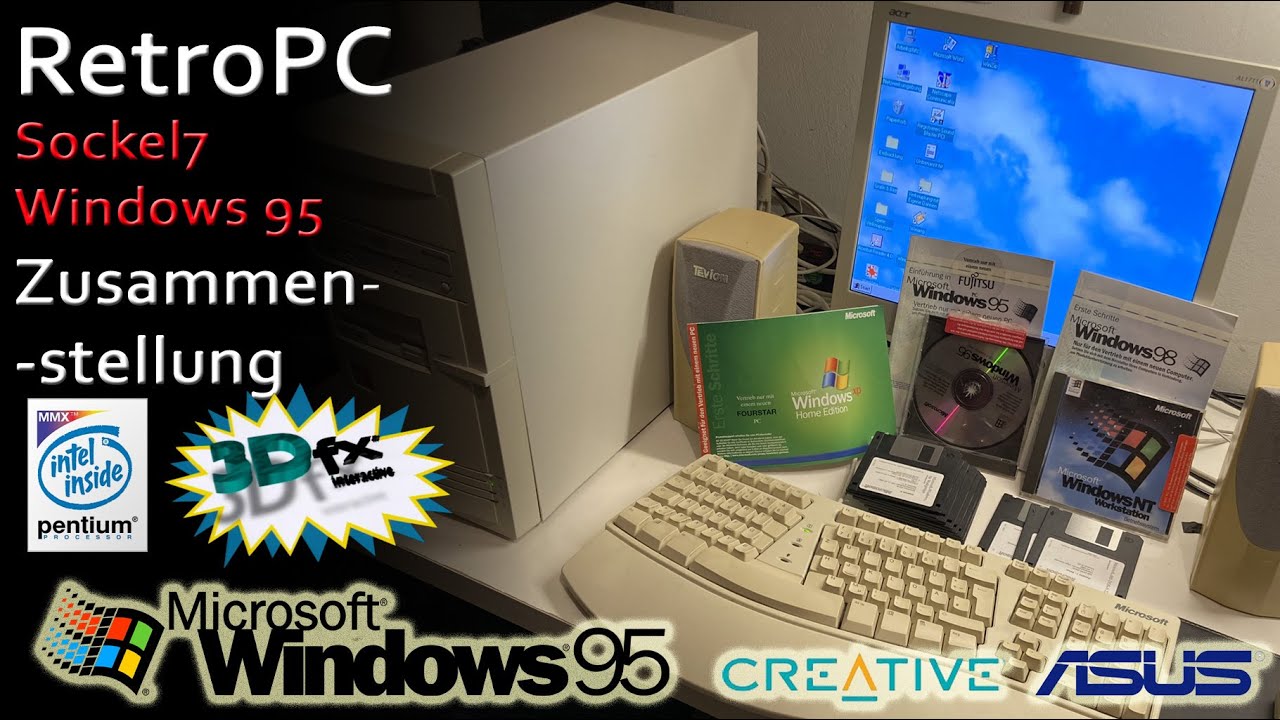 PC Zusammenstellung: |Sockel 7 Pentium 1| mit Windows 95