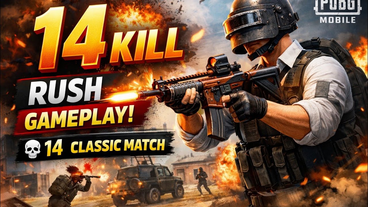 Today 14 Kill's in ERANGEL Rush Game play mode 