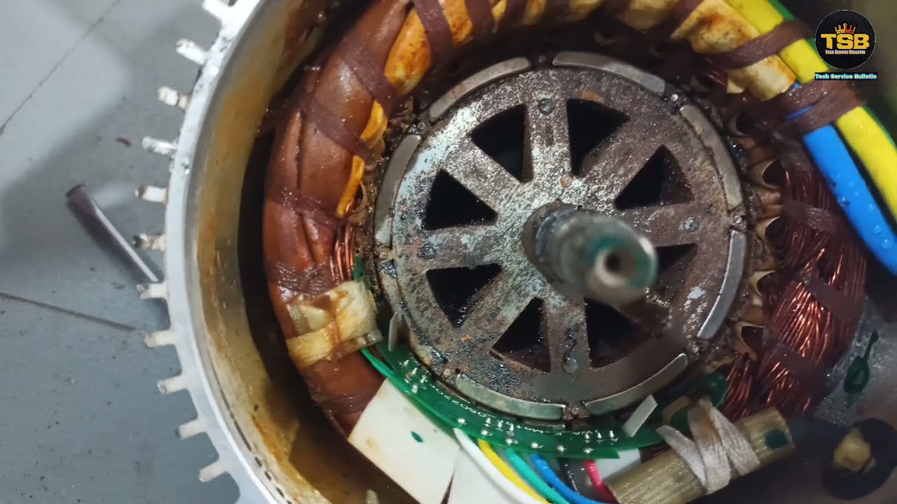 Mahindra #ElectricTreo B.L.D.C motor dismantle video