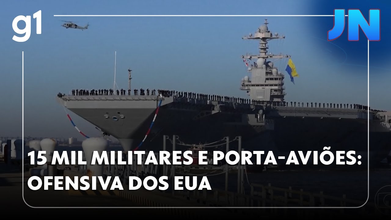 Com 15 mil militares e porta-aviões, EUA reforçaram poderio militar antes do ataque à Venezuela