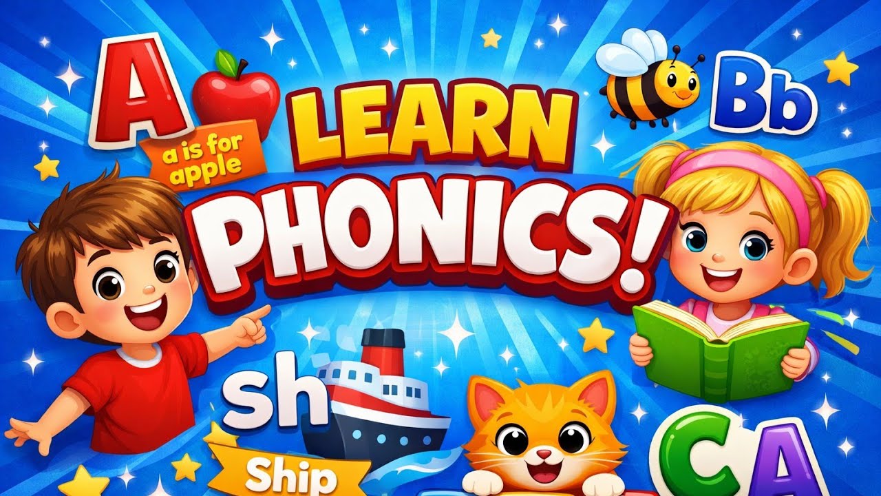 Learn ABC with Phonics | Alphabet Sounds A–Z | Kids Learning Video