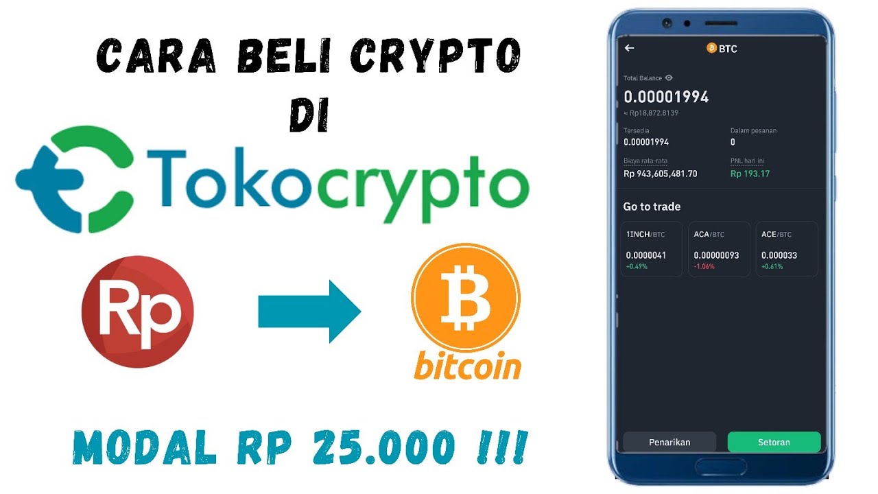 CARA BELI BITCOIN DI TOKOCRYPTO MODAL 25 RIBU TERBARU
