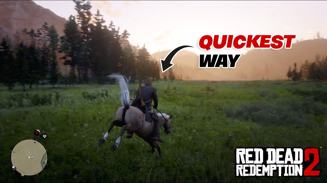 RDR2 PC |  Fastest way to tame a wild horse!