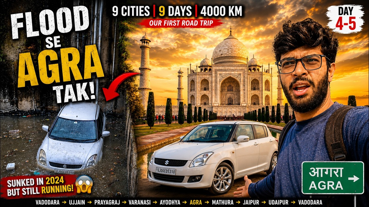 First time visiting Taj Mahal 😍 | Ayodhya to Agra | Taj Mahal Tour 2025 | Ayodhya Road Trip #EP-10