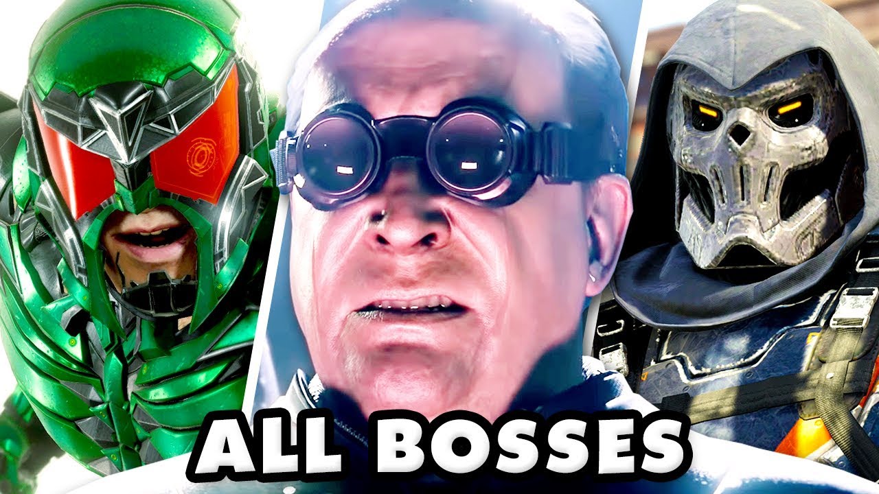 Spider-Man - All Bosses Gameplay! (PS4)