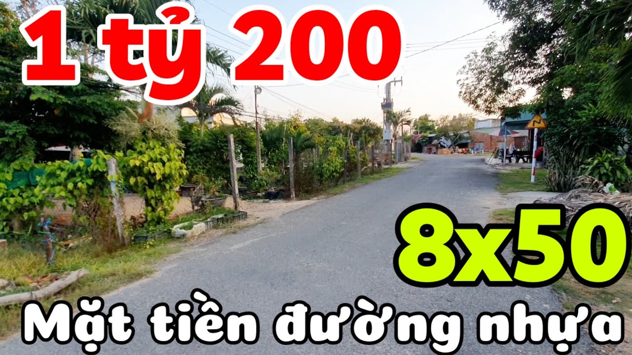 Bán đất 8x50 đường nhựa gần trung tâm Bến Cầu Tây Ninh giá 1 tỷ 200 triệu có thổ cư cách TPHCM 60km