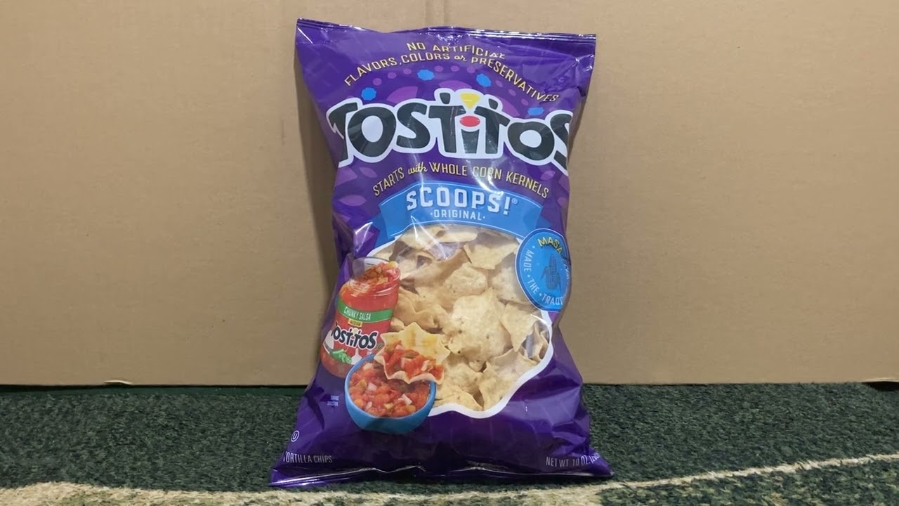Tostitos Starts With Whole Corn Kernels Scoops! Original Chip.
