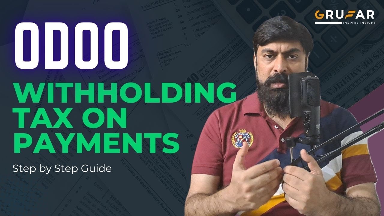 Odoo Tutorial: Withholding Tax on Payments | Cash Basis Taxes Ka Sahi Istemaal