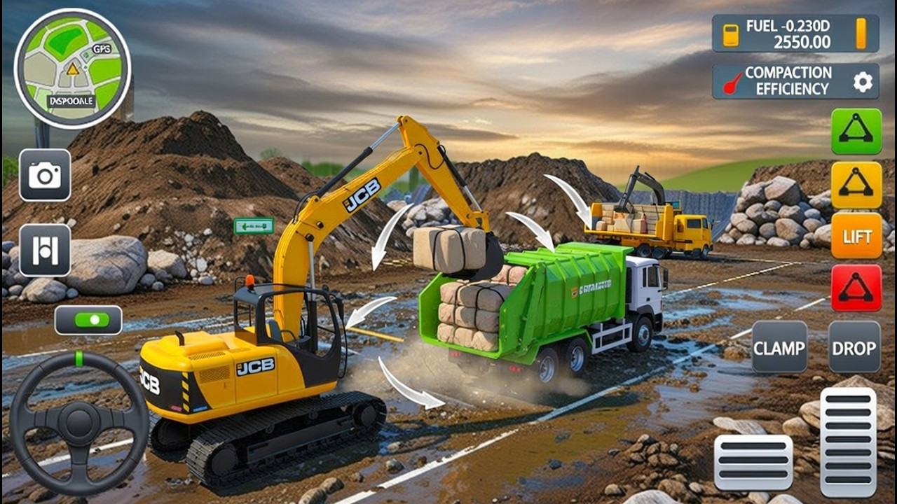 🚧New Large City Road Construction Simulator game - 🛑Rescue excavator Game - Android Gameplay