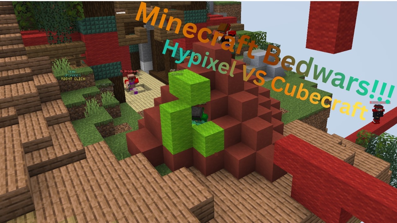 Minecraft Bedwars! Hypixel V.S. Cubecraft | ft Agent Nemitz