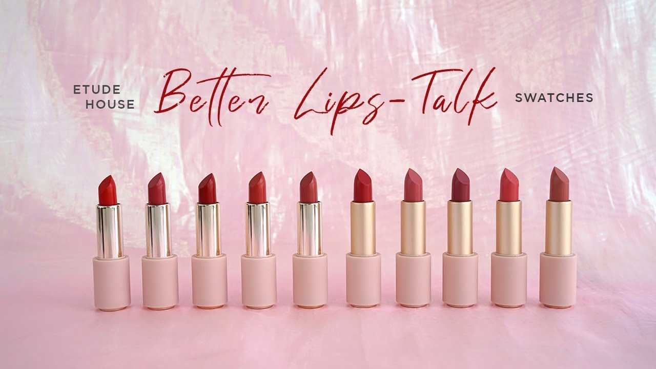 QE3TV | Etude House Better Lips-Talk Swatches
