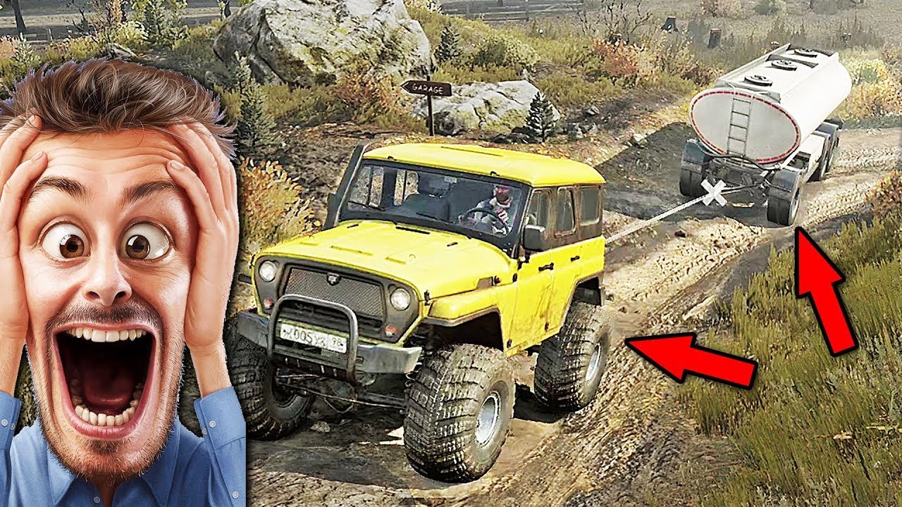 004  SnowRunner Gameplay! Nowy MAŁY pojazd uciągnie cysternę!