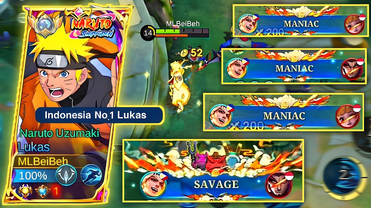 SUPER POWER BRUTAL DAMAGE‼️INI DIA BUILD LUKAS PALING SAKIT BISA MANIAC 3X| MLBB