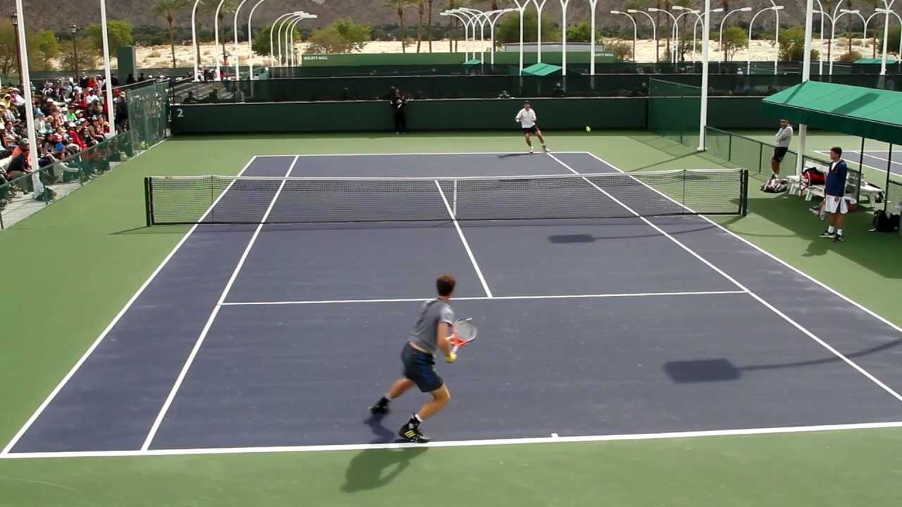 Andy Murray Practice 2013 BNP Paribas Open Part 3