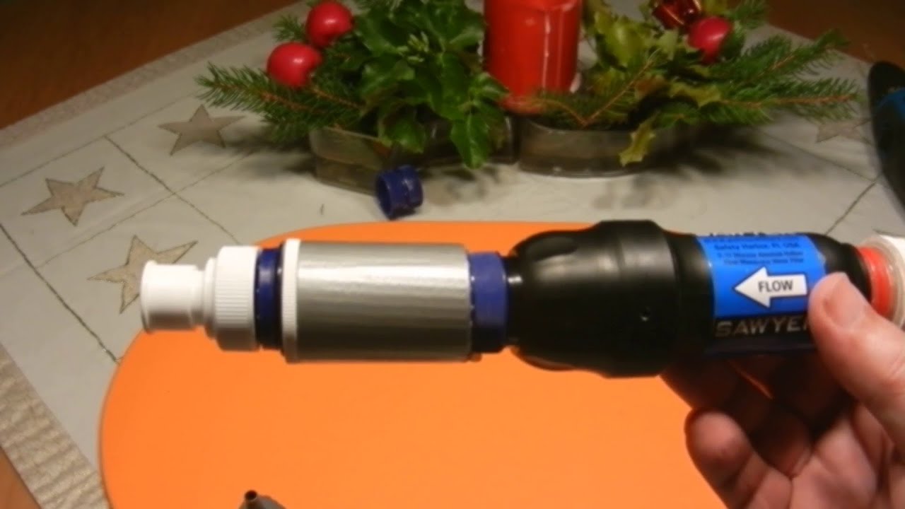 DIY Active Carbon Filter And Adapters For Sawyer Squeeze