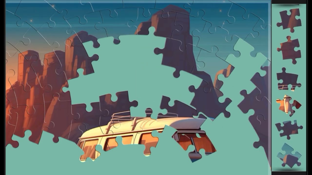 House Under The Sky🚌🚌 jigsaw puzzle🧩🧩 \\ @funpuzzle1122 