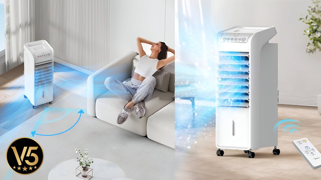 ❄️🧊🌀💨🌫️🥶 MIDEA CLIMATIZADOR DE AR FRIO 60W UMIDIFICADOR 4.5 LITROS