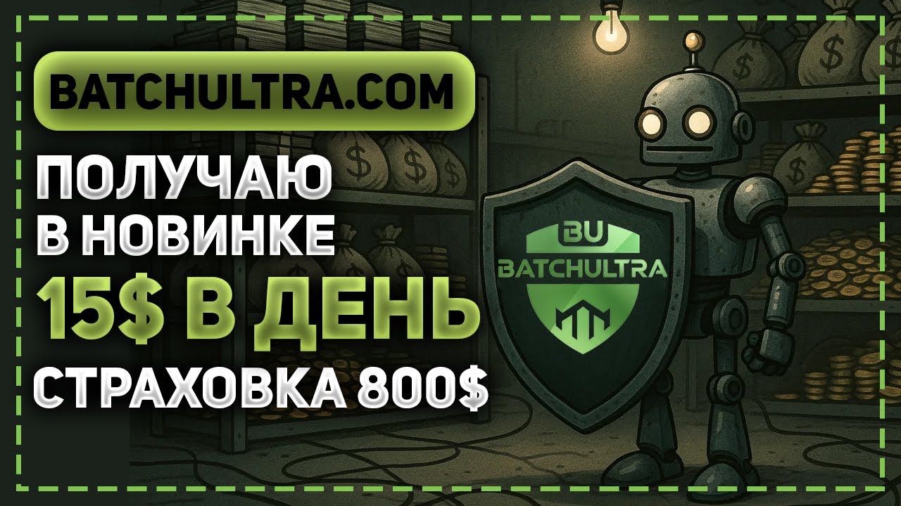 ОБЗОР BATCHULTRA.COM - ЗАРАБАТЫВАЮ 15$ В ДЕНЬ НА ПАССИВЕ В НОВОМ ПРОЕКТЕ