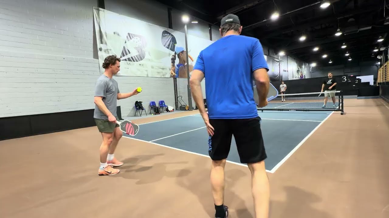 4.5 Pickleball Tune-Up. Drives vs Dinks. Speed Ups vs Counters at Bounce! Dan/Mark vs Shawn/Jake 3