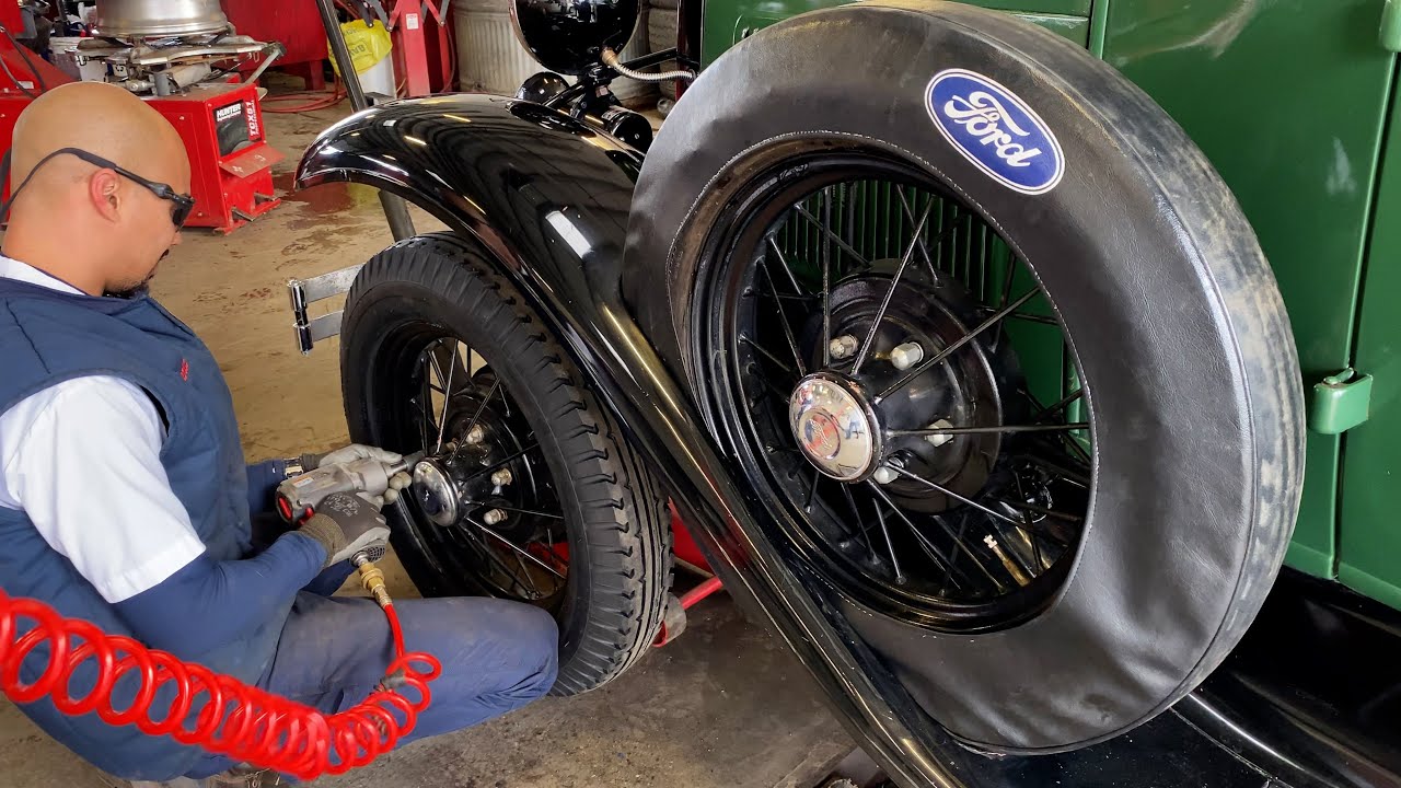 New Tires for my 1931 Ford Model A Pickup – Installed at Les Schwab