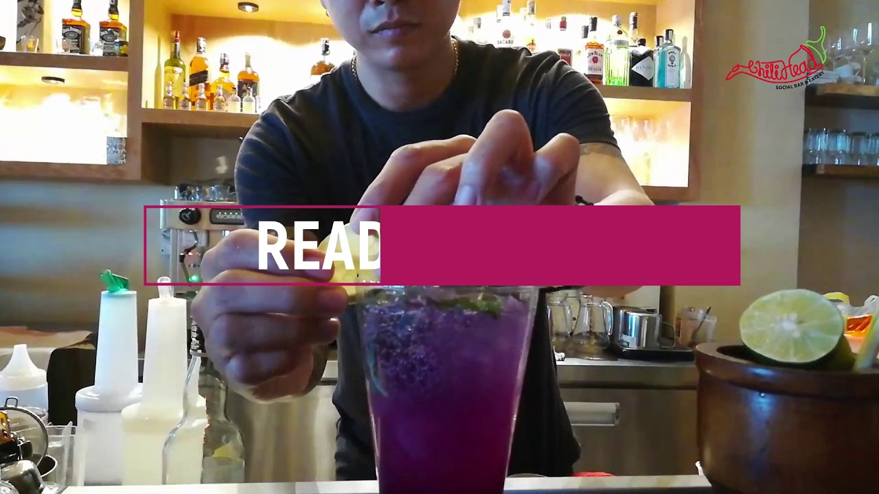 Making of Blue Butterfly (Cocktail) - Chili Head Social Bar
