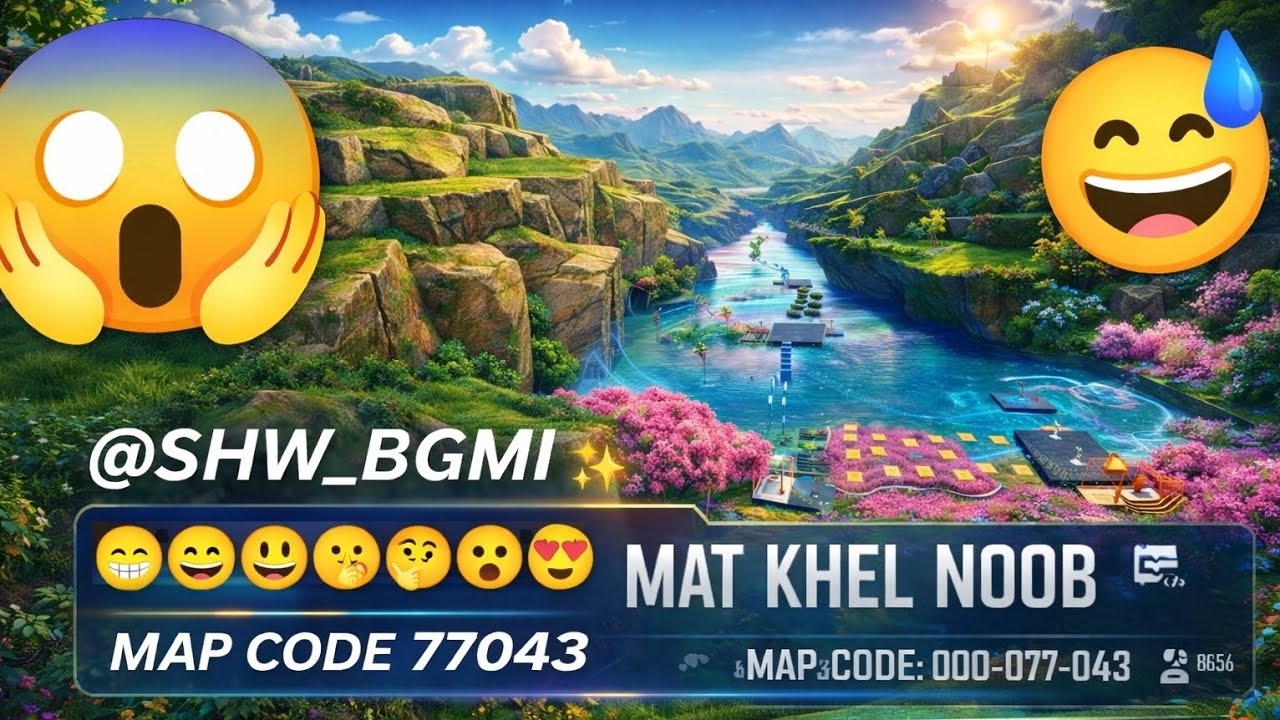 👉 MAT KHEL NOOB 🔥 MAP CODE : 77043 💯 #bgmi  #gaming #video #shortsvideo 🔔💬👍