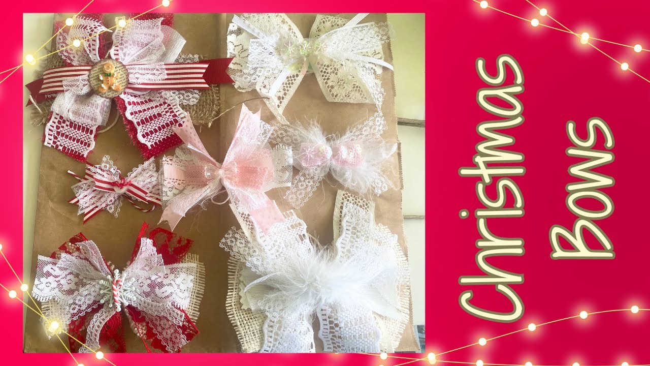 Pretty & EASY BOWS - Christmas in July Ep2 - Craft with Me!