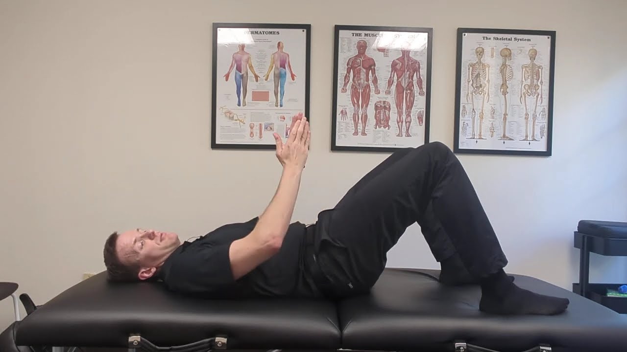 HP: Hook Lying Anterior To Posterior Pelvic Tilt with Diaphragmatic Breathing
