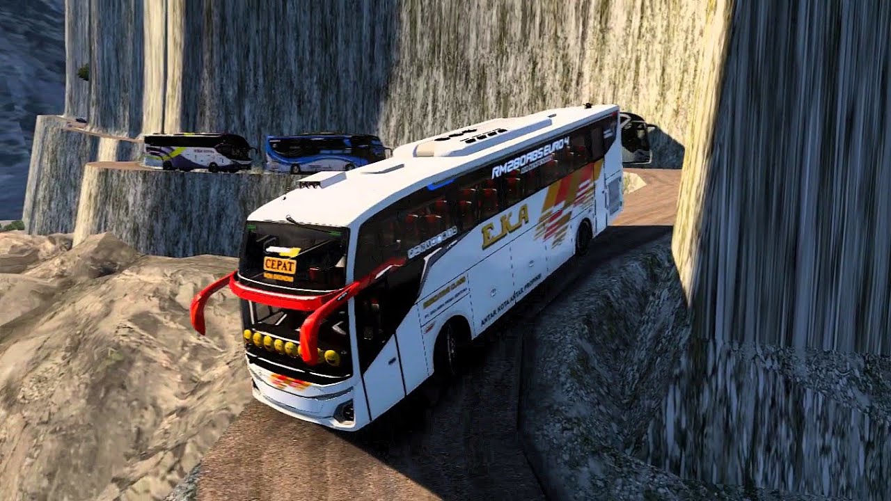 Euro Truck Simulator 2: Extreme Hill Road Bus Driving Challenge